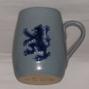 Buchan Portobello Scotland Cobalt Blue Scottish Lion Rampart Tankard Signed Mug